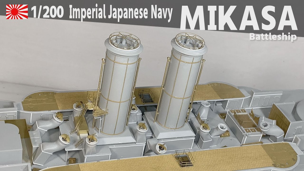 kanonページ 10] 1:200 IJN MIKASA Part 10 Photo etching - Funnel - YouTube