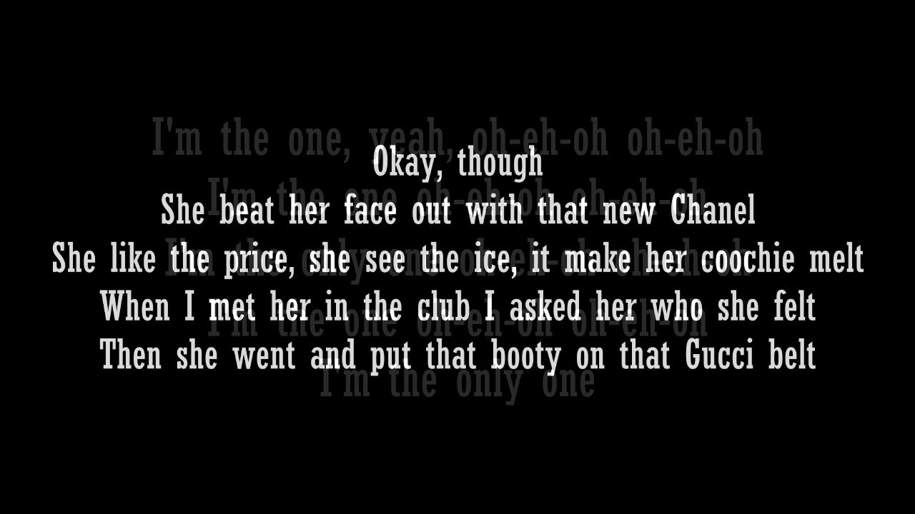 I'm The One Lyrics Video - DJ Khaled ft. Justin Bieber, Lil Wayne ...