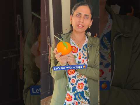 ऑरेंज के छिलके से बनाई कमाल की चीज/Ghamu Saran / What can I do with old orange peels? #shorts
