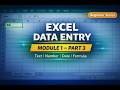 Module 1 – Excel Beginner | Part 3 – Basic Data Entry in Excel (Complete Practical Guide)