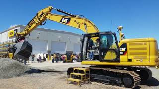 Video still for Cat 323 Excavator With Rototilt R6 Tiltrotator at Fabick Cat