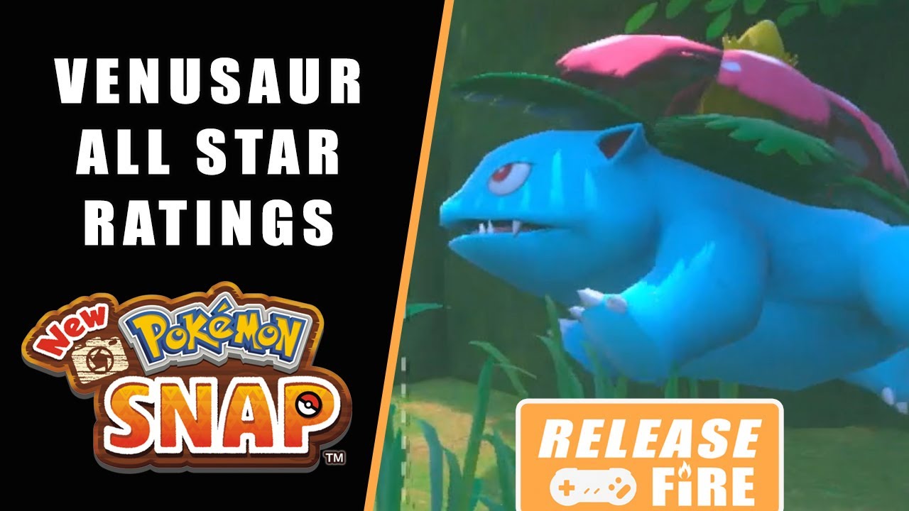 New Pokémon Snap Venusaur 4 star photograph - All star ratings for Venusaur