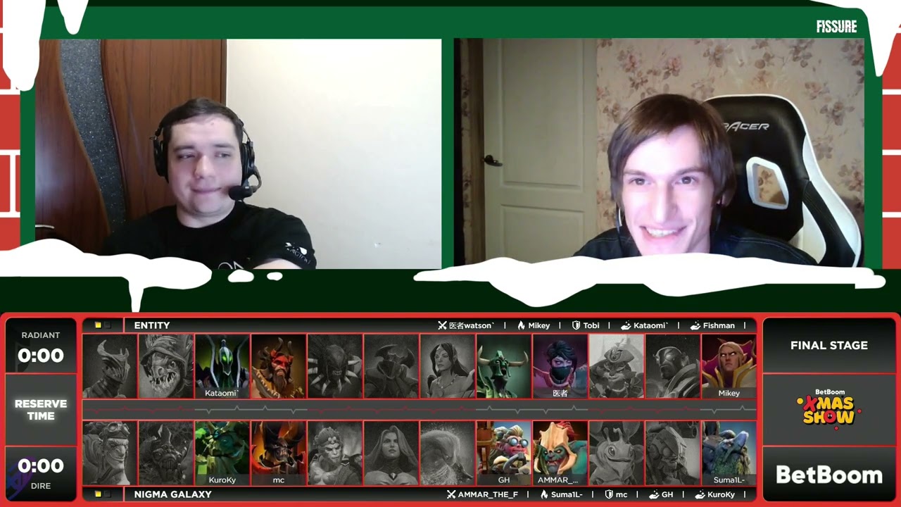 Entity vs Nigma Galaxy | map 3 | BetBoom Xmas Show RU | by @Adekvat & @nongrata