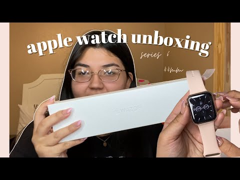 Apple Watch unboxing + setup (series 6, 44mm)