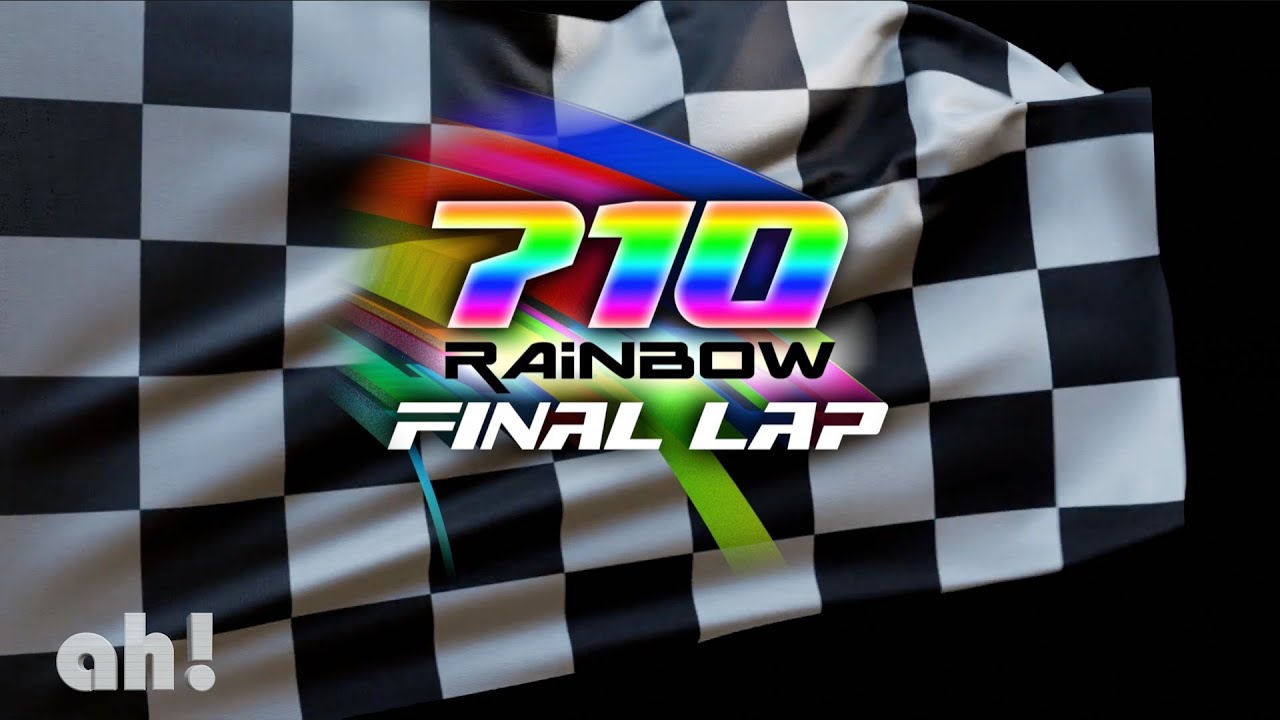 A BLACK & WHITE mashup - “Chequered Flag” by ah! - part of “710 Rainbow Final Lap”