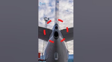 Why Planes Have a Mysterious Hole at the Back. #aviation #short  #airplane
