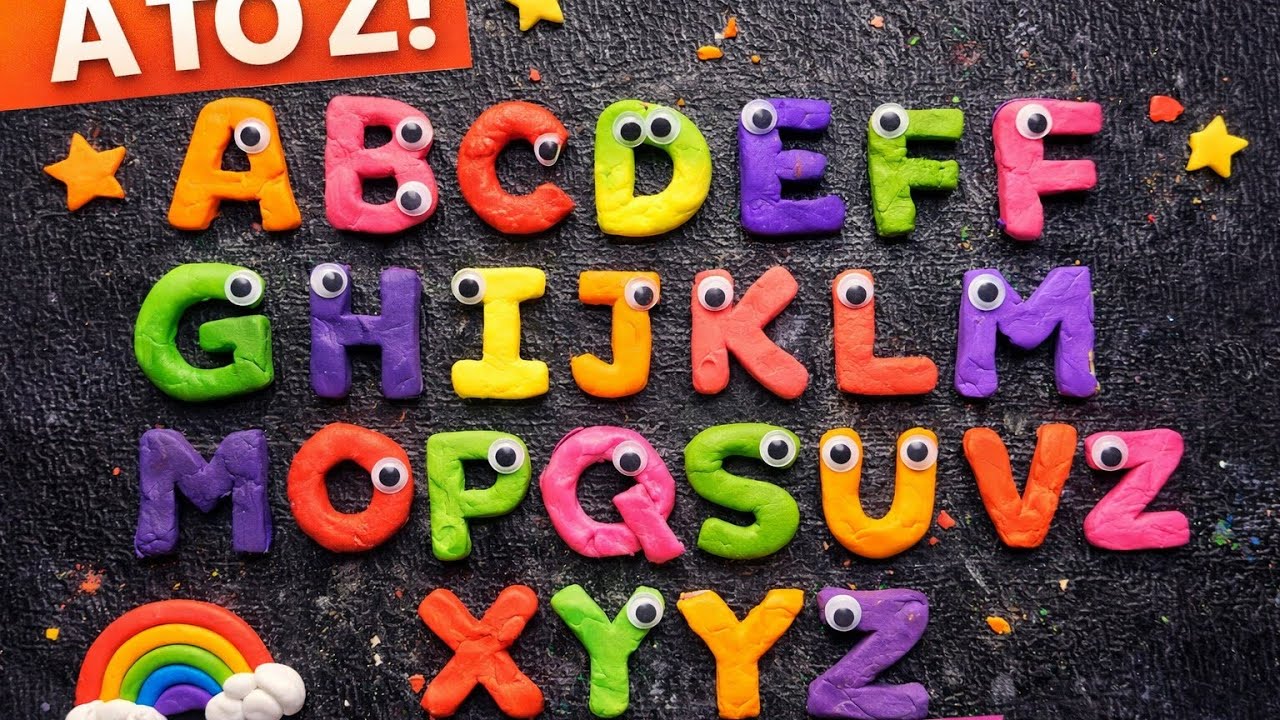 ABCD Clay Mold Letters | Alphabet Learning for Kids #abcdclay #clayvideos #abcdrhymesforkids #abcd