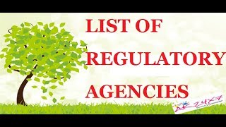 List of Pharma Regulatory Agencies