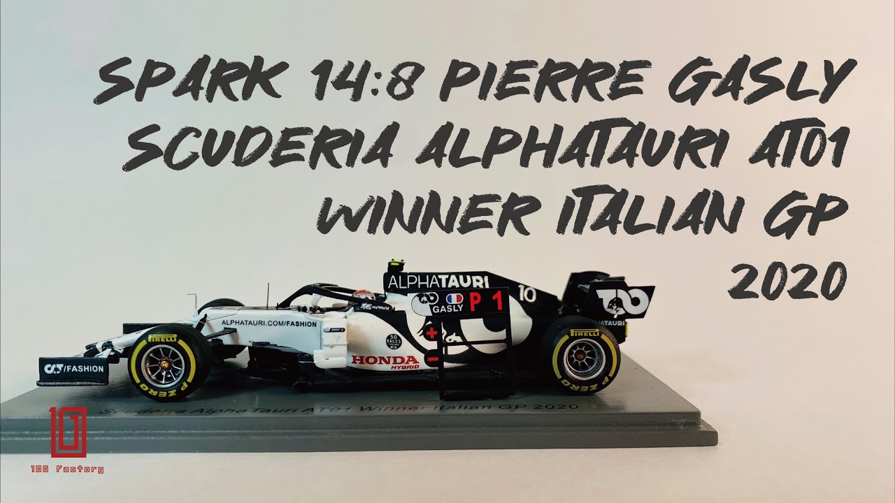 10G Factory｜Spark 1/48 Pierre Gasly Scuderia AlphaTauri AT01 Winner Italian GP 2020
