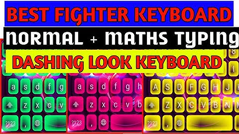 BEST MATHS TYPING FIGHTER KEYBOARD ||  NORMAL + MATHS TYPING KEYBOARD WITHOUT HANG || VERY SMOOTH.