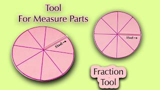 Fraction tool । Fraction Working Model for School Project | Easy Maths Fraction Model