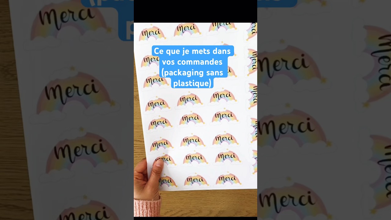 Ce que je mets dans vos commandes (packaging sans plastique)