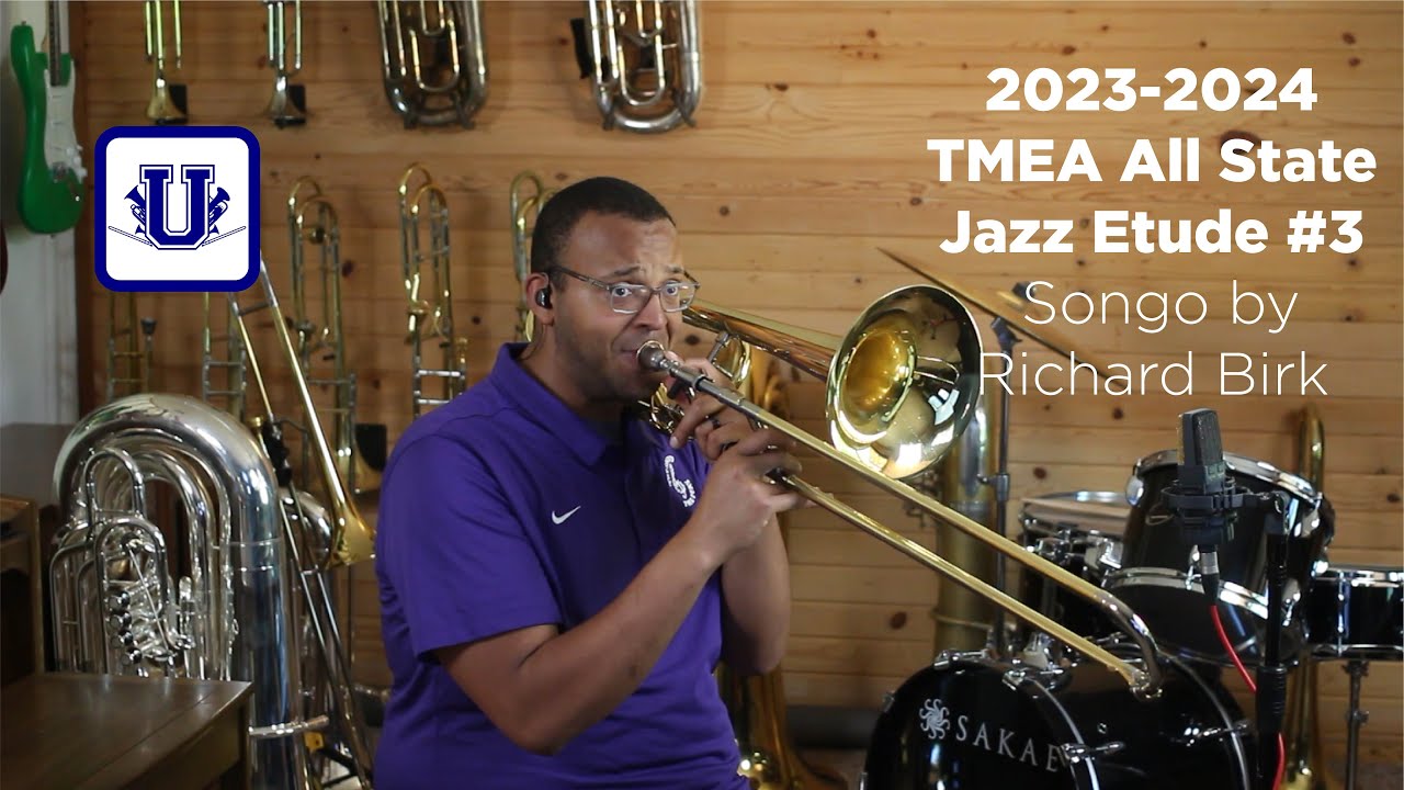 20232024 TMEA Jazz Bass Trombone Etude 3 Songo by Richard Birk YouTube