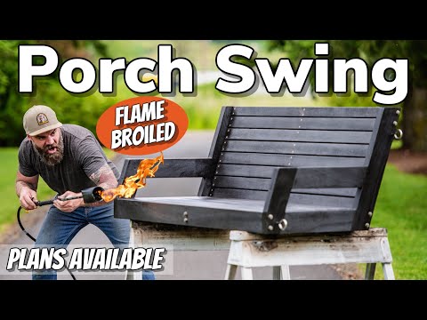 2 Day Porch Swing Build || I Made a Porch Swing Then Lit It On Fire