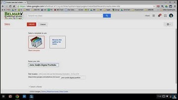 Getting Started With Google Sites