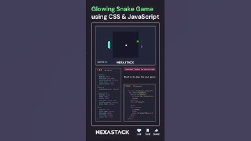 Glowing Snake Game Using CSS & JavaScript #webdesign #htmlcss #javascript