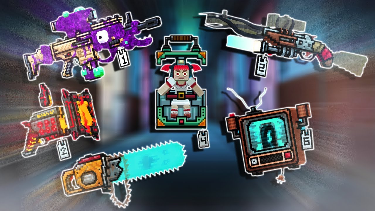 Pixel Gun 3D - Foundation Archive Weapons (Class A,B Artifact Set)