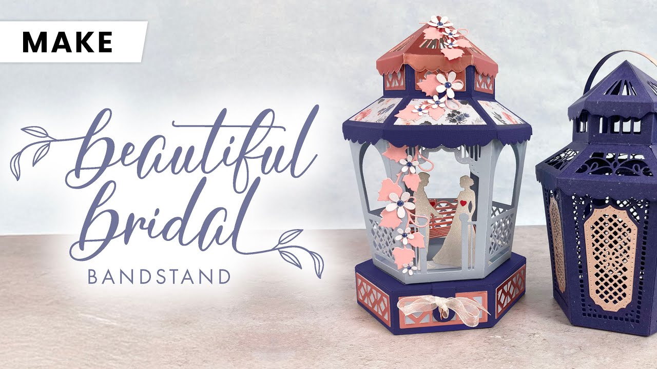 Rosh of Rosh's Crafty Corner Demonstrates the Beautiful Bridal Bandstand Gift Box | Tonic Studios