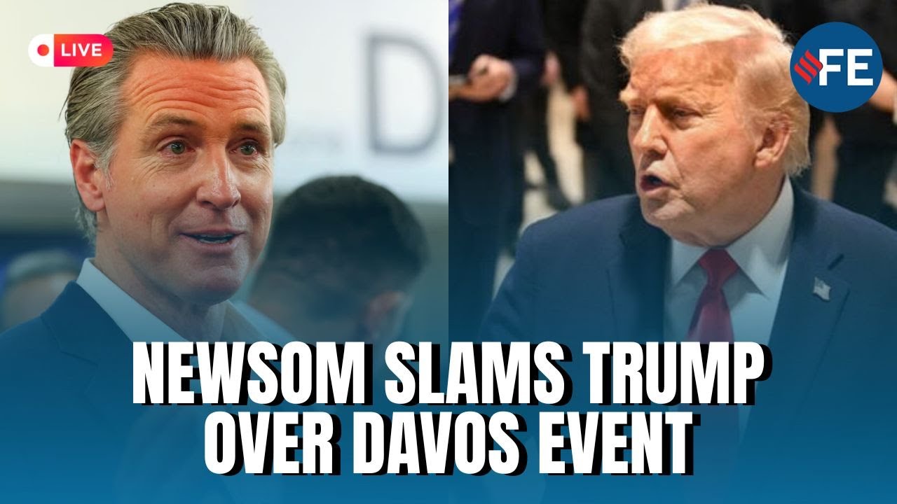 Davos 2026 LIVE: California Governor Newsom Slams Trump Over Speech Cancellation at Davos US Venue