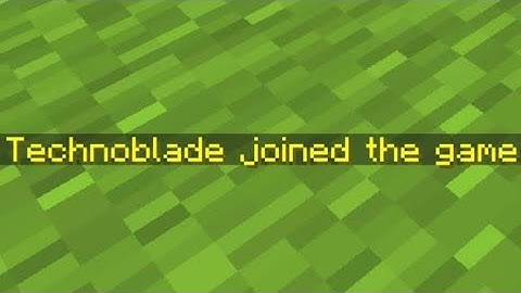 Technoblade Perfect Time