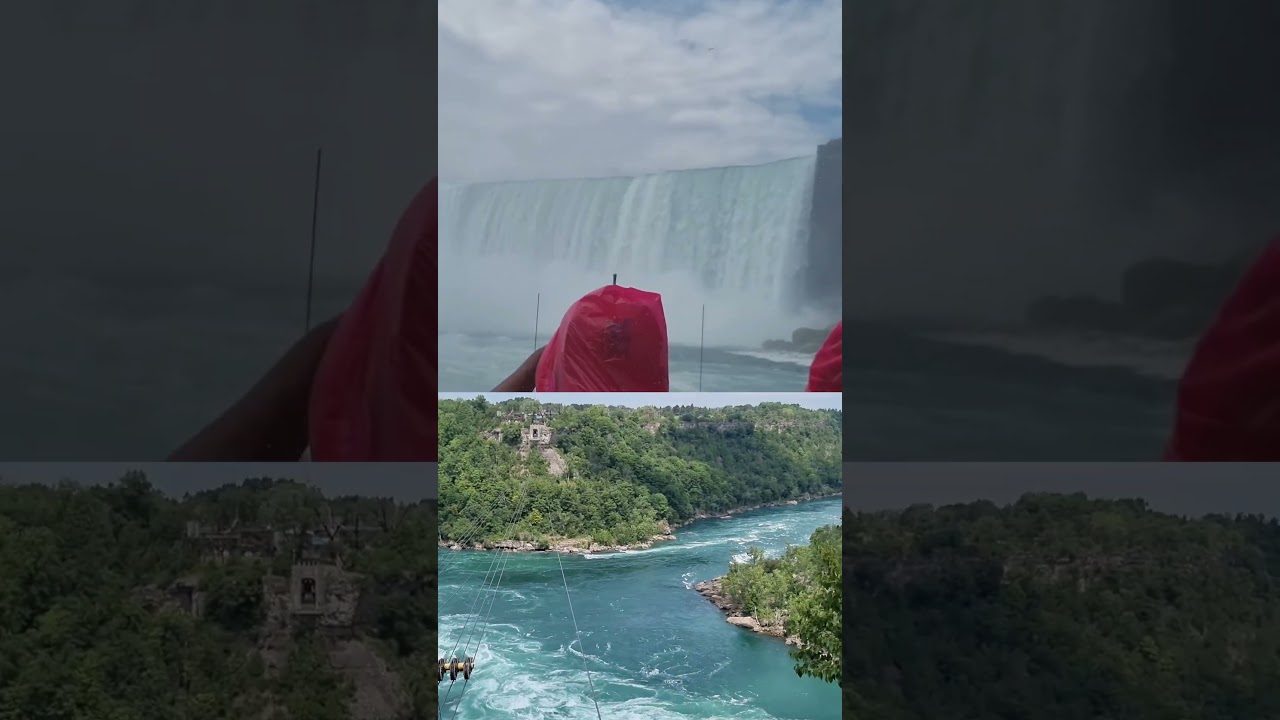 Необработанные кадры: Парение над смертоносным водоворотом на реке Ниагара 🌀 