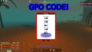 New Working Code In GPO!