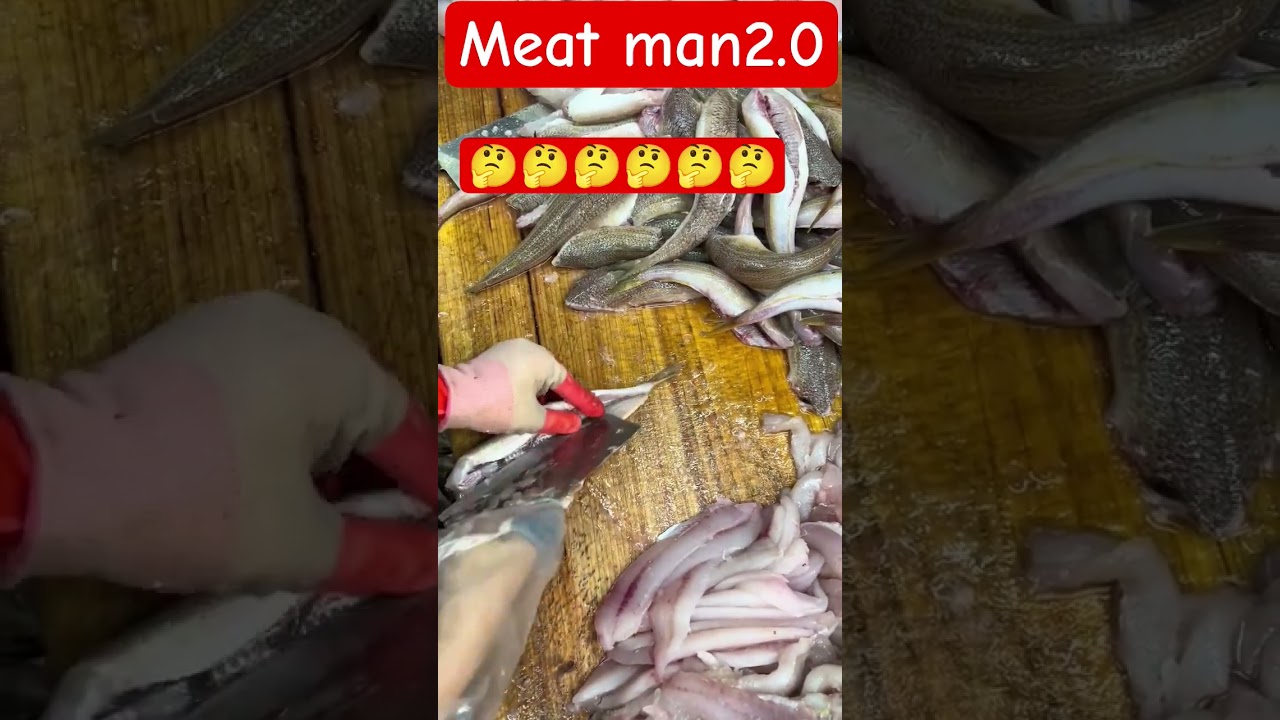 Special fish meat cutting skills 😱🤔
