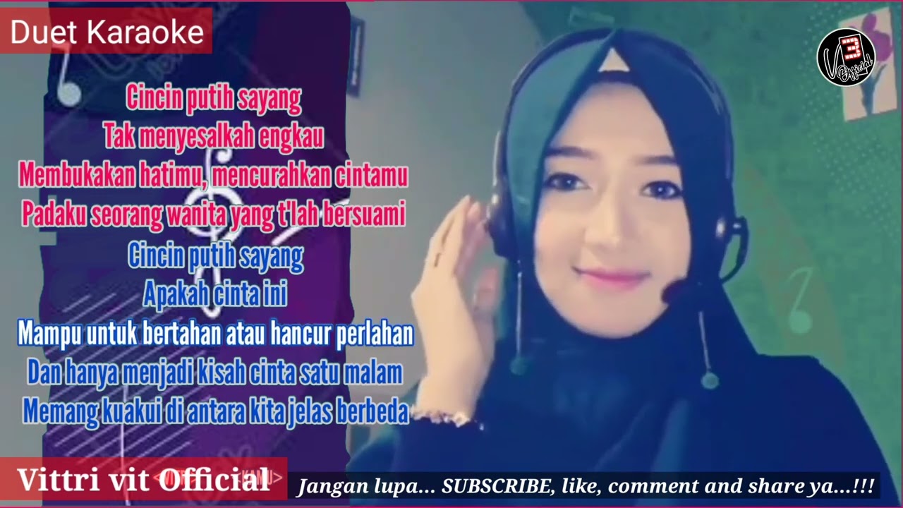 Cincin Putih-Caca Handika||Duet Karaoke-Dangdut Lawas