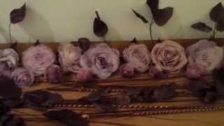 textile flowers handmade \ flori textile handmade