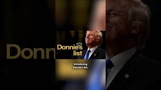 Introducing Donnie's List! Have confidence in your con man #DailyShow #Trump #MAGA