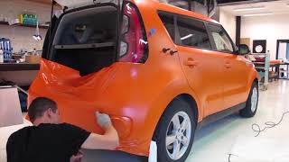 X2S Kia Soul Car Wrapping Time Lapse