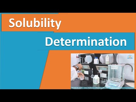 Solubility determination by