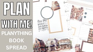 Plan Wtih Me | Mini Happy Planner Spread | Book Themed Spread | Planything