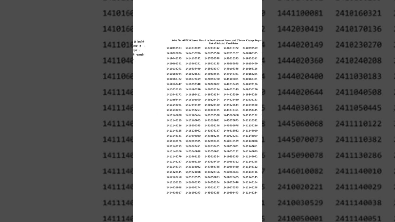 BIHAR POLICE CSBC FOREST GUARD FINAL RESULT 2022.👍