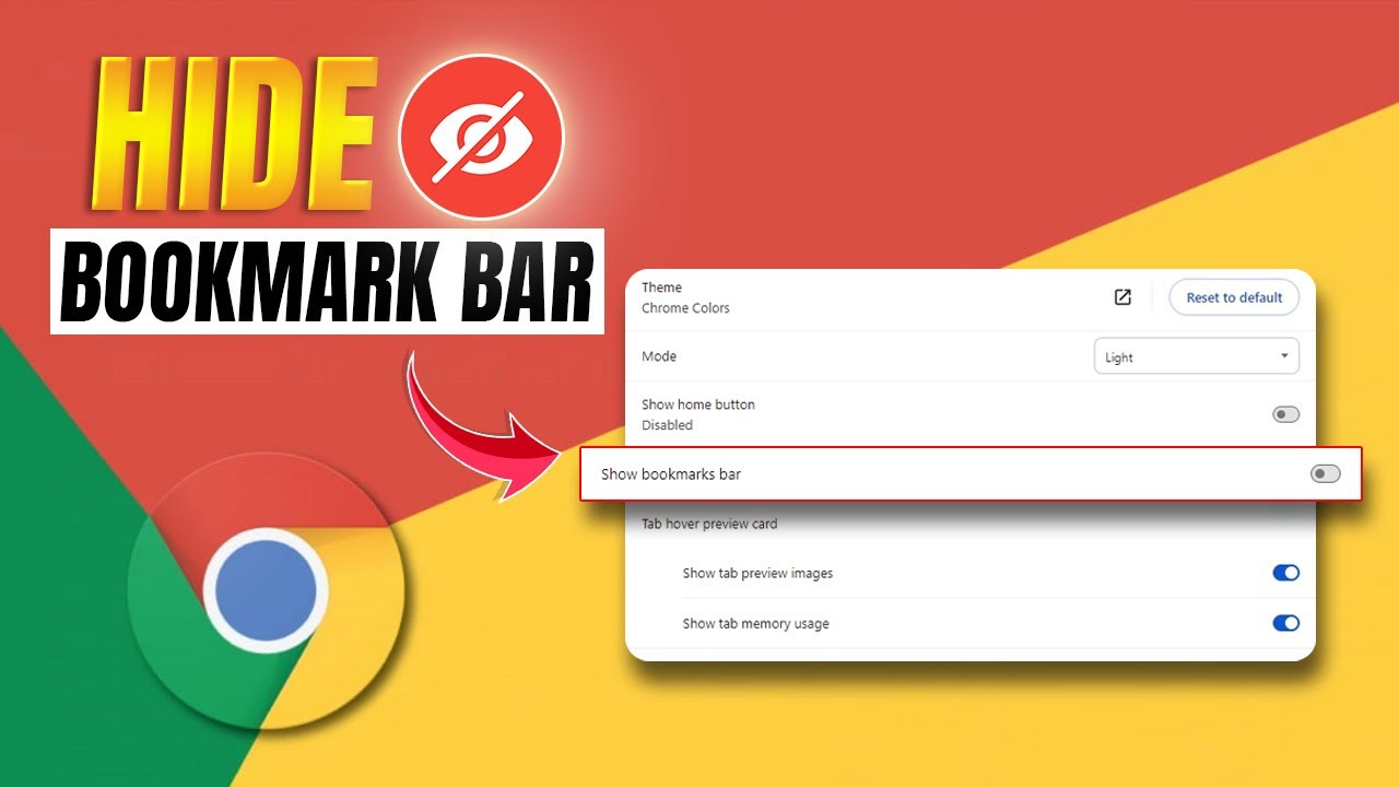 How to Hide Your Bookmark Bar on Google Chrome on PC | Turn Off Bookmark Bar in Chrome