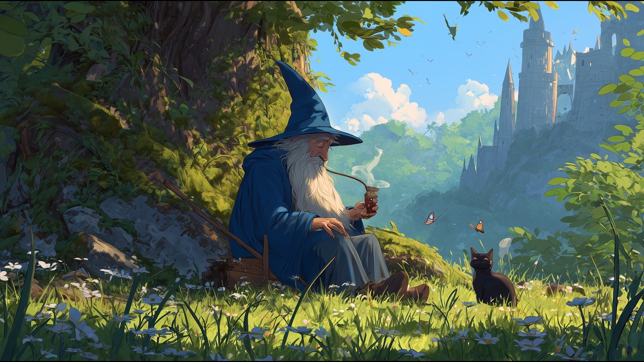 A Wizard’s Restwith a Watchful Cat | Calming Celtic Music | Relaxing Background Music