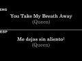 You Take My Breath Away (Queen) — Lyrics/Letra en Español e Inglés