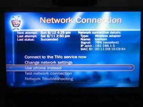 Tivo Error Message Video Demo: TiVo Series 3 messages and settings - YouTube