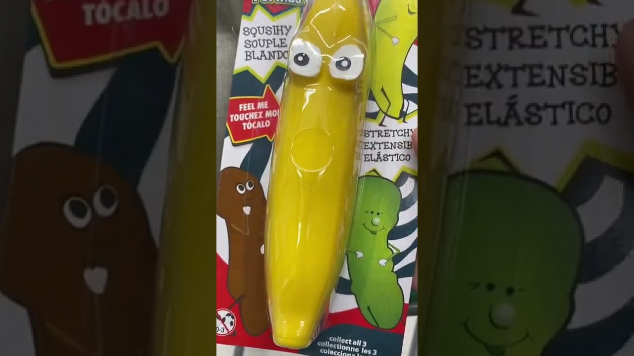 Stretchy elastic fun shape banana fidget sensory toy 