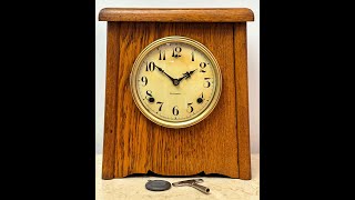 Antique GILBERT U.S.A Hammer on Coil Chime Mantel Clock | Item# 2205  - Adelaide Clocks