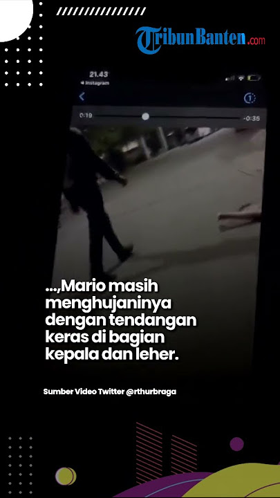 Video Penganiayaan Mario Pada David Beredar, Ditendang Berkali-kali di Kepala Meski Tak Berdaya