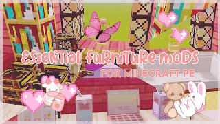 🌸 Essential Furniture Mcpe Mods/Addons For Designing • Interiors & Exteriors ♡ screenshot 3