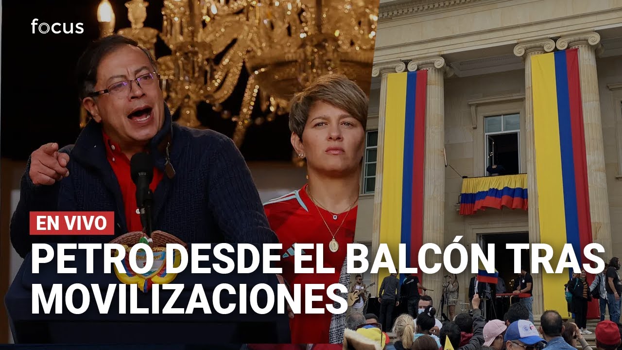 🔴 Discurso de Petro desde balcón de la Casa de Nariño tras ...
