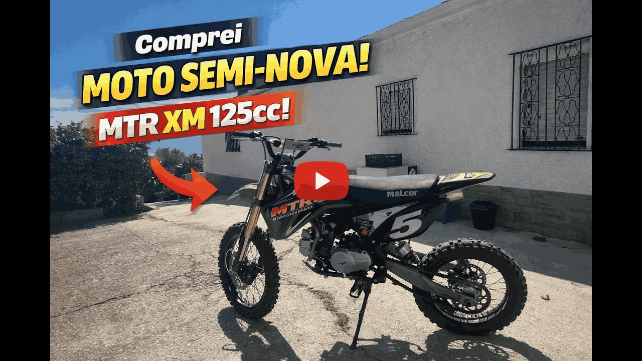 Comprei mais uma PITBIKE SEMI-NOVA (MTR XM 125cc)