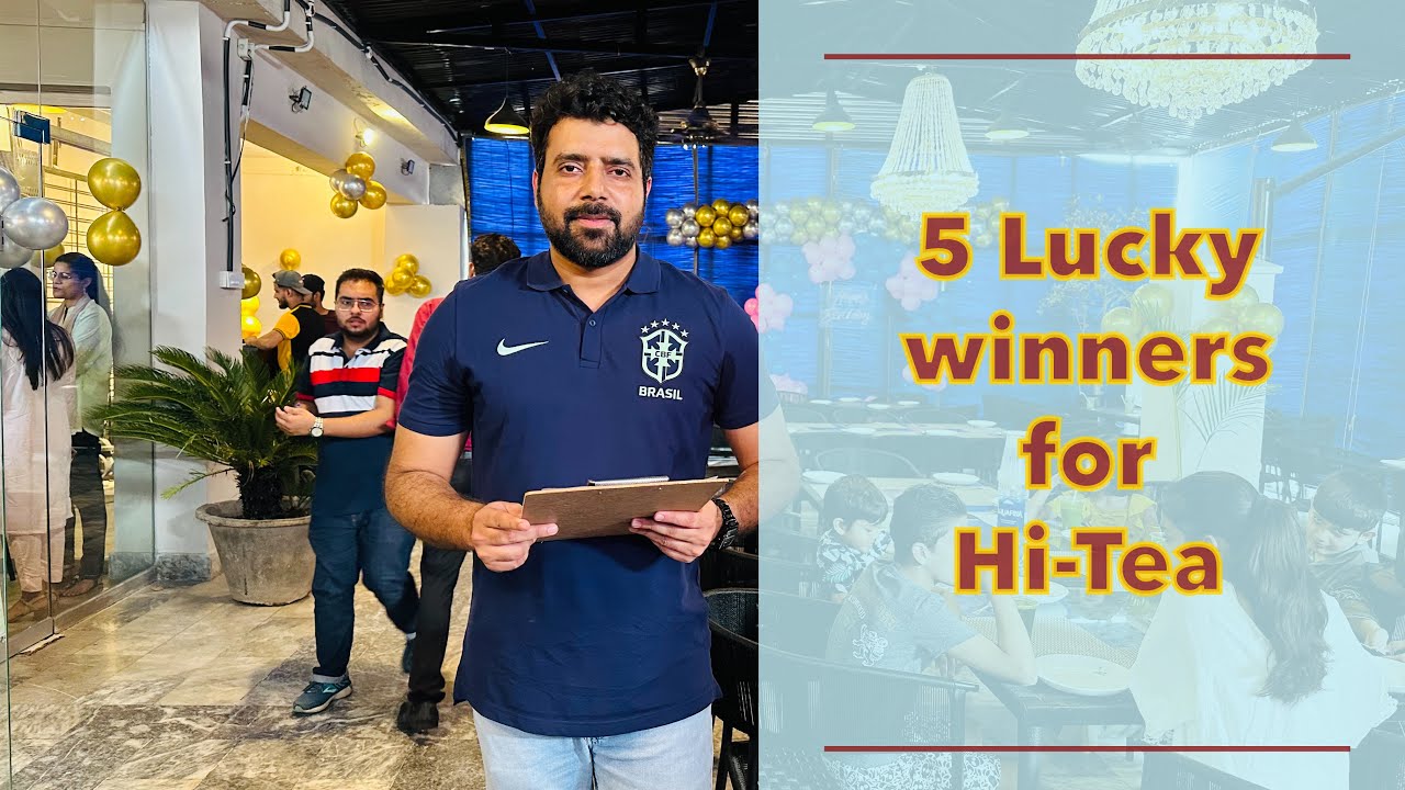 5 lucky winners announced for Hi-Tea at Suwad by Siddique Sons..