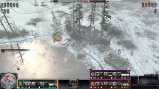 Company of heroes 2- Tiger ace gets roflstomped on the ice before firing a single shot.