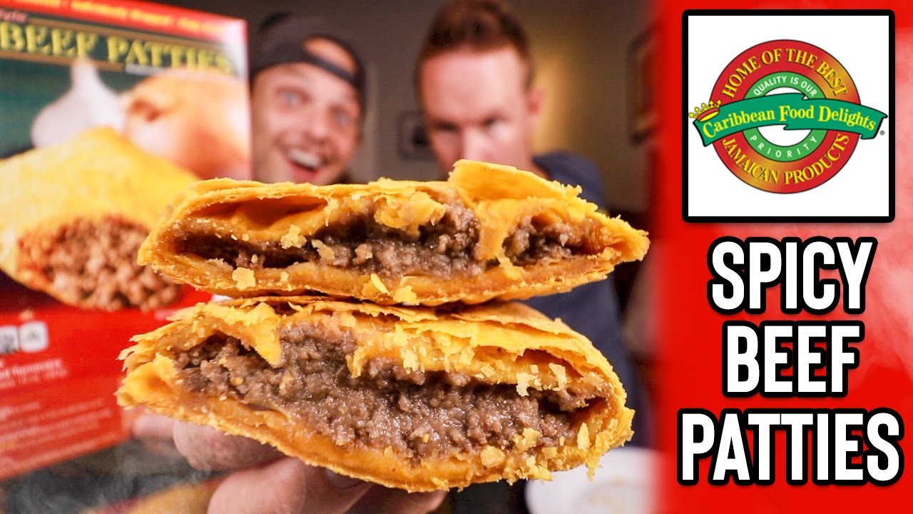 Eating Spicy Jamaican Beef Patties from Caribbean Food Delights YouTube