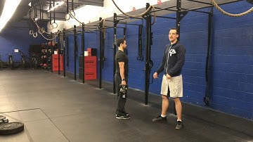 Double Suitcase KB Reverse Lunge