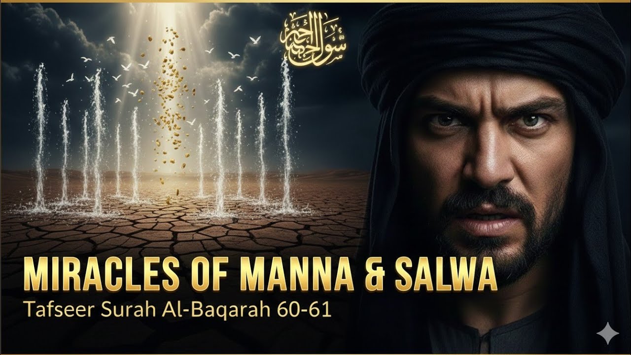 Surah Baqarah (2:60-61)  | The Miracles of Water & Food from the Heavens (Manna & Salwa)