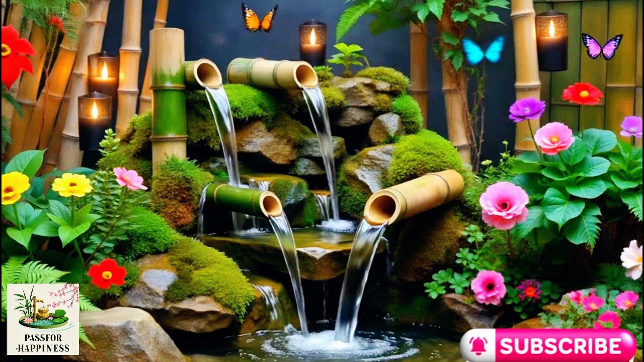 Relaxing Waterfall Sounds 🌿 Calming Music for Stress Relief, Meditation ...